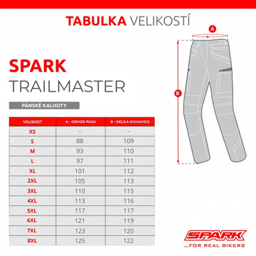 Kalhoty SPARK TRAILMASTER - šedá